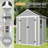Campcraft 6*5Ft Resin Storage Shed,Plastic Garden Tool Outside Sheds,High Quality Pp Material,Strong Structure,Waterproof,Rust And UV Proof,Large Storage Space,12Mm Thick Pp Board,HD Window Lighting