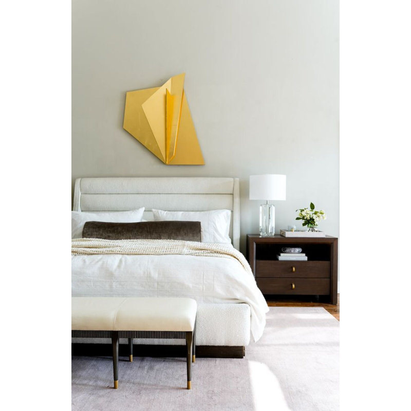 Frankie Upholstered Bed, White, Queen