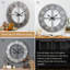 Horloge murale rétro surdimensionnée 30 "