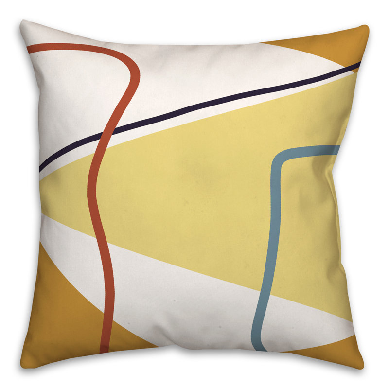 Geometric Outdoor Reversible Throw Pillow