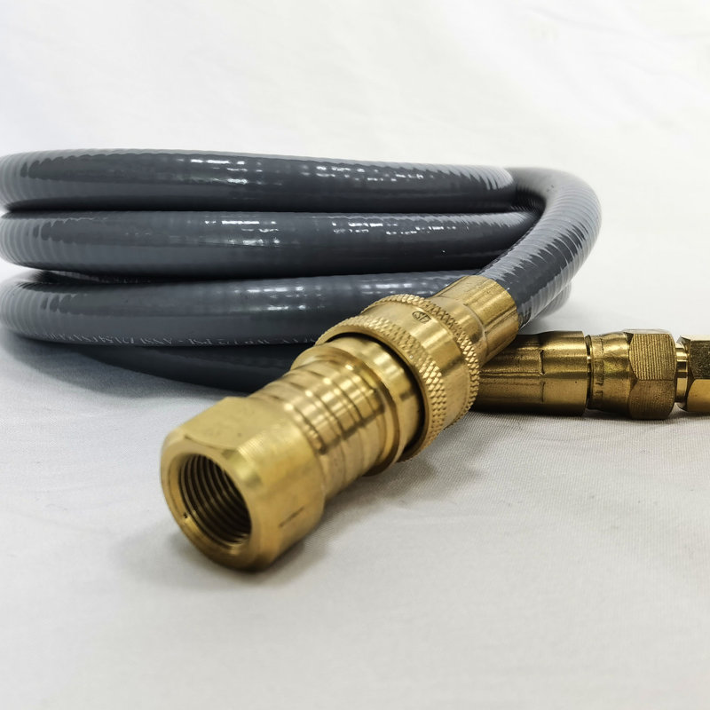 Tuyau de gaz naturel pour chauffe-eau et table de feu Installation facile Fuite sécurisée - Conception à l'épreuve des grilles