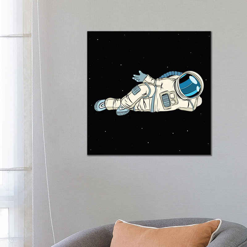 Astronaut by Art Mirano - Wrapped Canvas Painting, 66.04 cm H x 66.04 cm W x 3.175 cm D