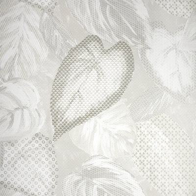 Chelchowska Collection Glass Bead Finish Ficus Leaf 10.05m x 70cm Wallpaper Roll