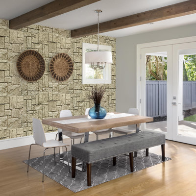 Carolina 48.75" x 24.75" Stone Wall Paneling