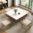 Modern Square Lift-top Coffee Table Set With Storage Space & 4 Ottomans