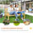Outsunny 56" Outdoor Wood Bench, 2-Seater Garden Bench With Backrest And Armrest, Patio Bench For Patio, Porch, Poolside, Balcony, Natural-1875623806