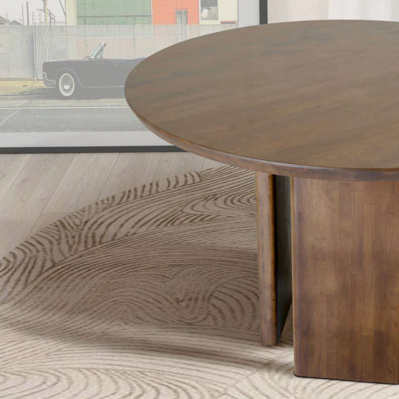 Alden Round Walnut Dining Table