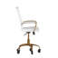 Fauteuil de bureau pivotant à dossier moyen avec accoudoirs et roulettes transparentes-1277895726-1277895724