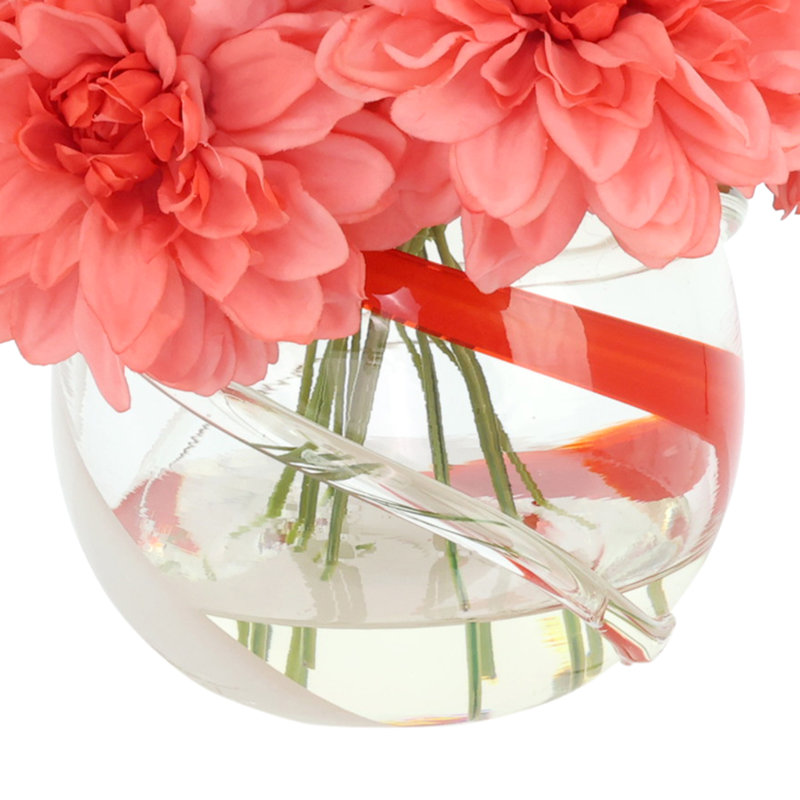 Dahlia Arranged in a Glass Vase