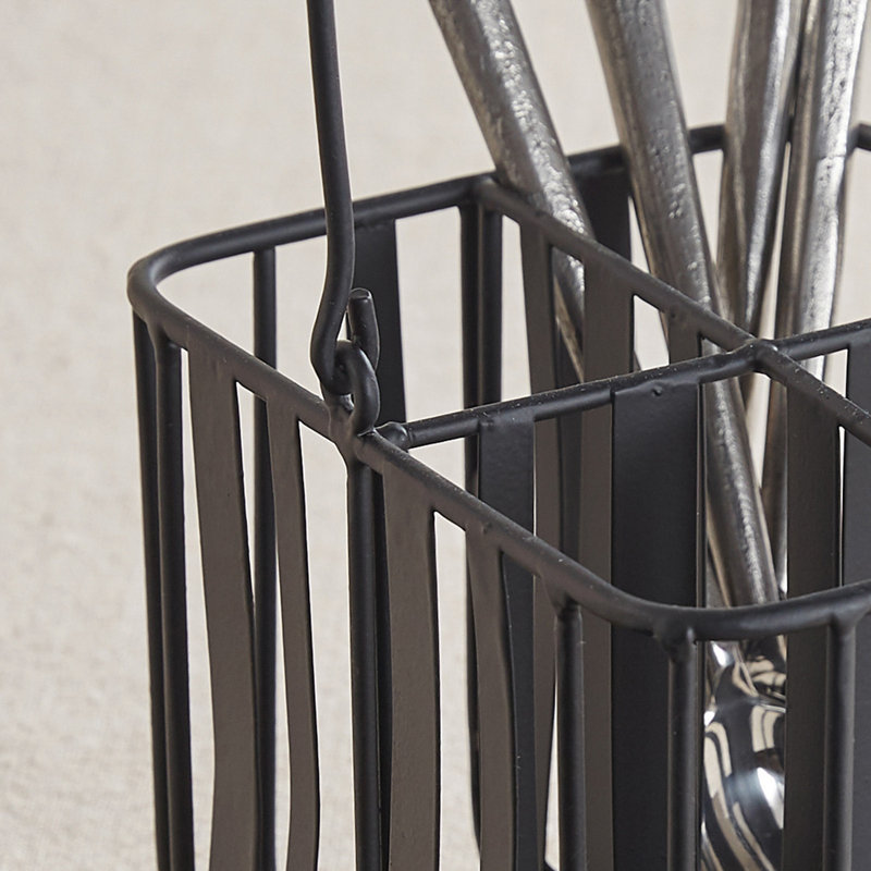 Metal Rectangle Flatware Caddy