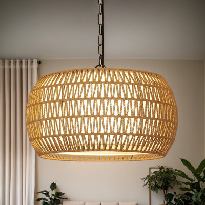 Lustre en rotin