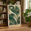 Peacock Feather Study Art Deco - Wrapped Canvas-1092308616-1092308630