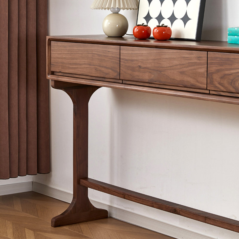 Multifunctional Console Table With 3 Drawers, 35.43" H x 70.87" W x 13.78" D