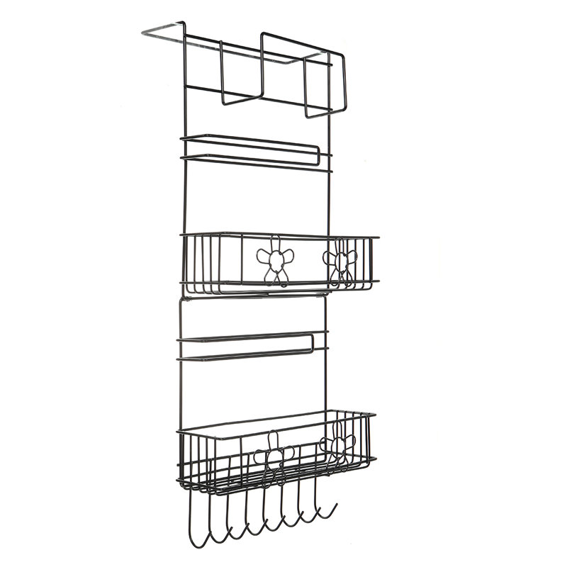 Lantz Cabinet Shelving Rack, Black
