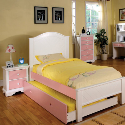 Ensemble de chambre à coucher configurable à panneaux à lit simple Aila