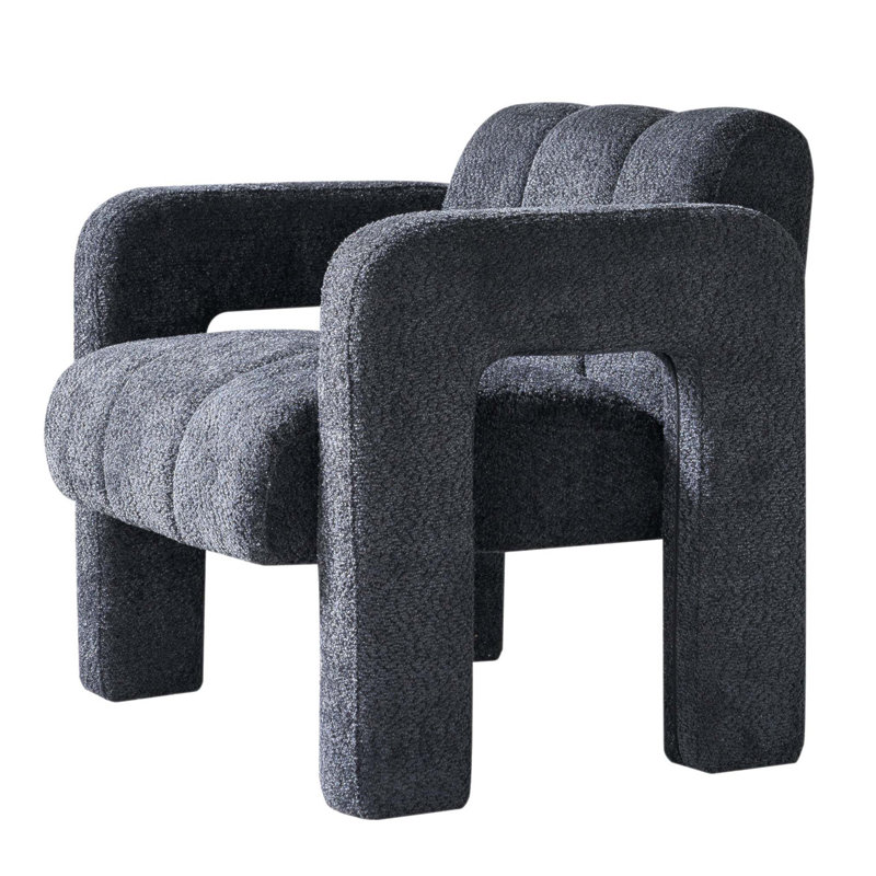 Fauteuil d'appoint rembourré de 31,10 pouces de large avec mousse haute densité et structure en bois massif pour un confort ultime