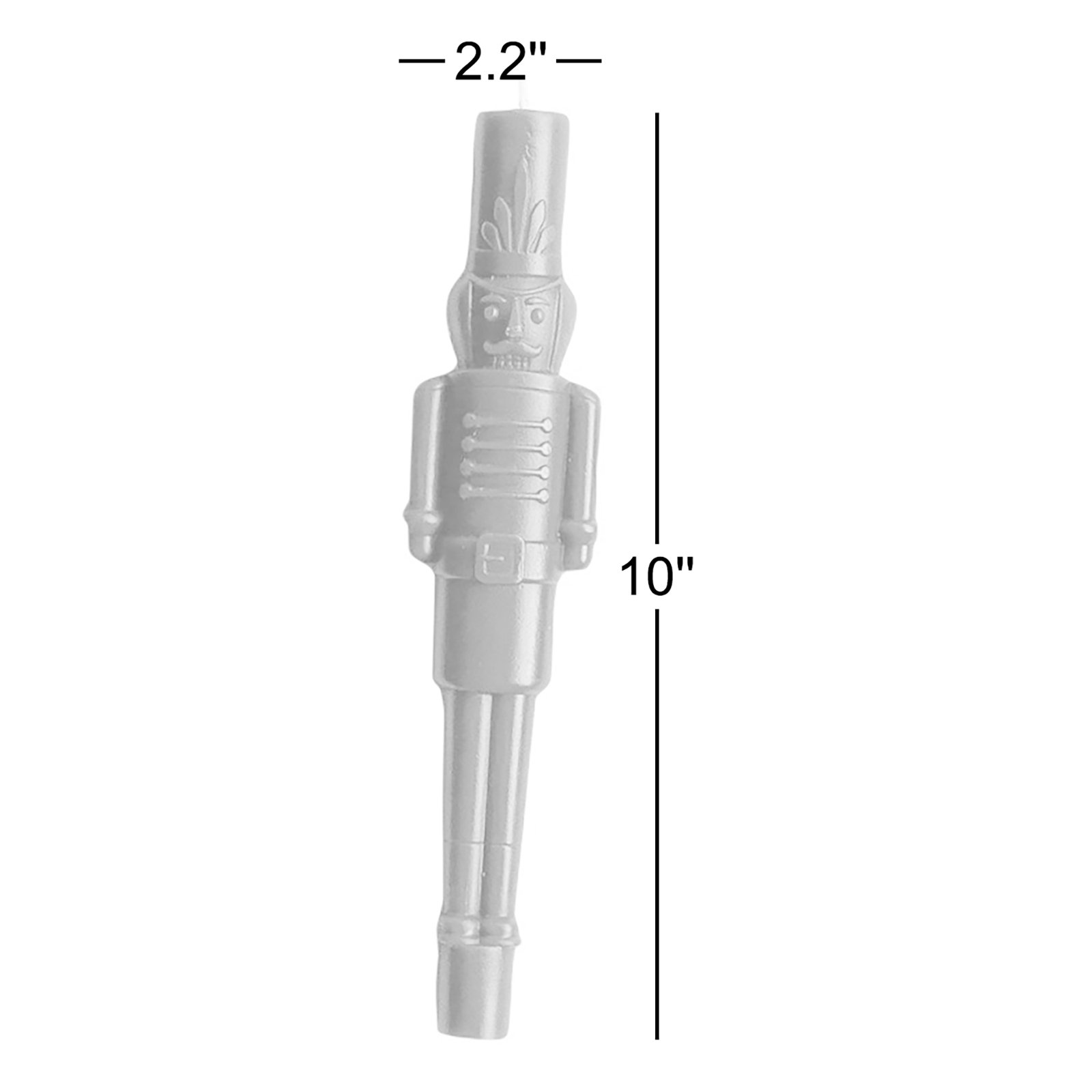Unscented Taper Candle, Navy
