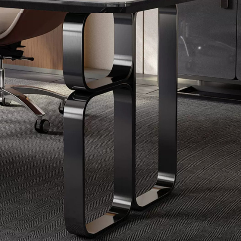 Simple desk with computer table large capacity, 29.53” H x 62.99” W x 27.56” D