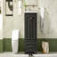 Ensemble de meuble-lavabo 24 po avec lavabo en céramique, armoire de rangement autoportante moderne avec poignées argentées, portes à fermeture douce-204068522