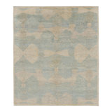 Rug & Kilim’S Modern Scandinavian Style Rug In Cream And Blue With Patterns