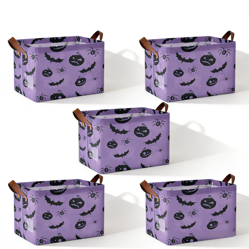 Panier de rangement 5 pièces Halloween