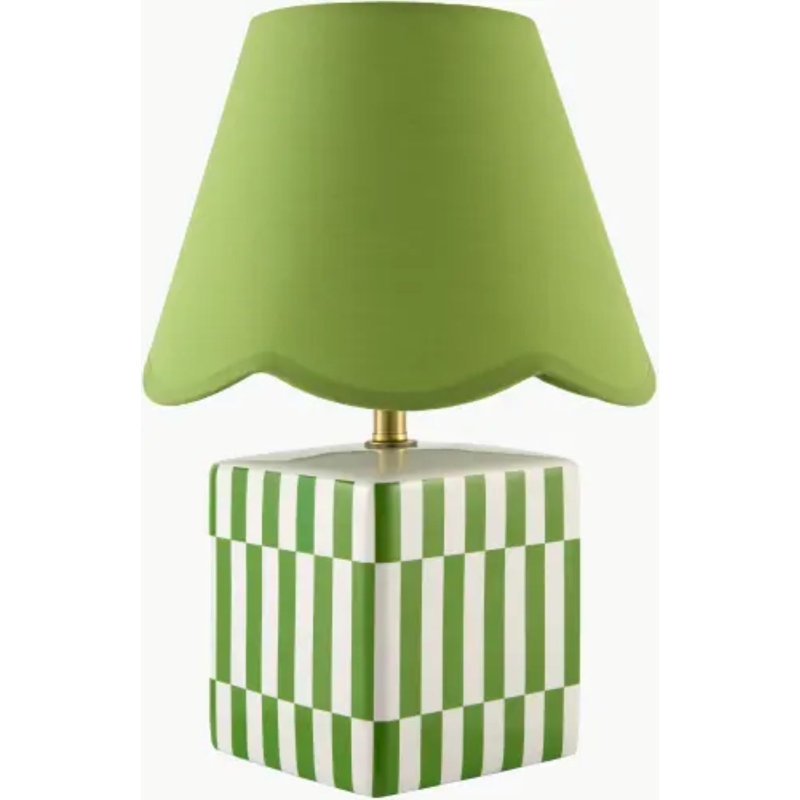 Lampe de table Evert, Vert, Lin, Green