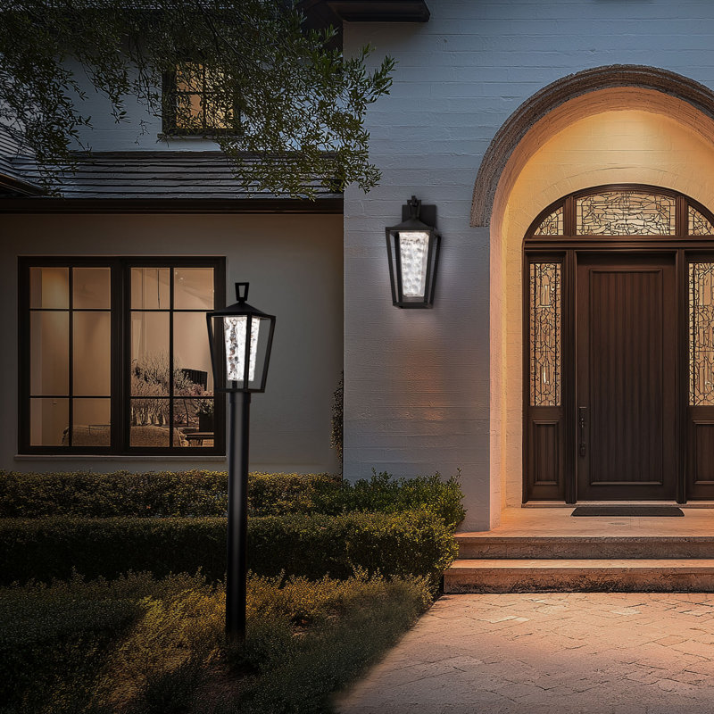 Lampadaire d'extérieur à DEL à intensité variable 2700K Manchester avec interrupteur de température de couleur intégré, 2700K / 3000K / 3500K / 4000K