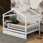Wooden House Bed With Trundle-351713180-351713179