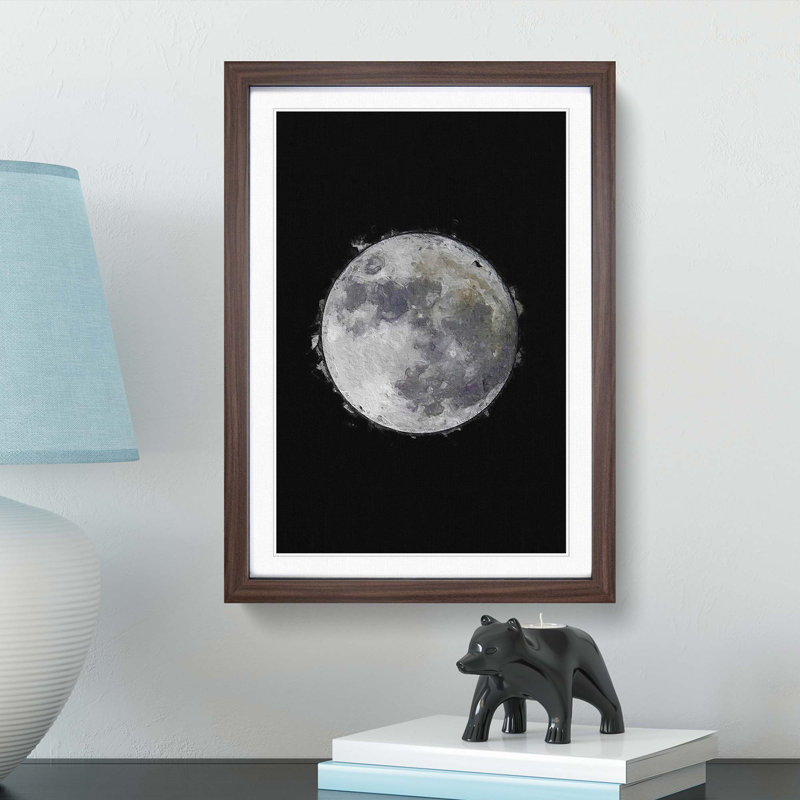 The Beauty of the Moon - Framed Print, Walnut Framed, 87cm H x 62cm W x 2cm D