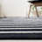 Estiben Hand Woven Cotton Striped Rug-822100875