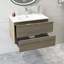 Meuble-lavabo mural 30 po avec lavabo en céramique intégré