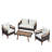 Keesey Rectangular 4 Person 37.4" Dining Set with Cushions