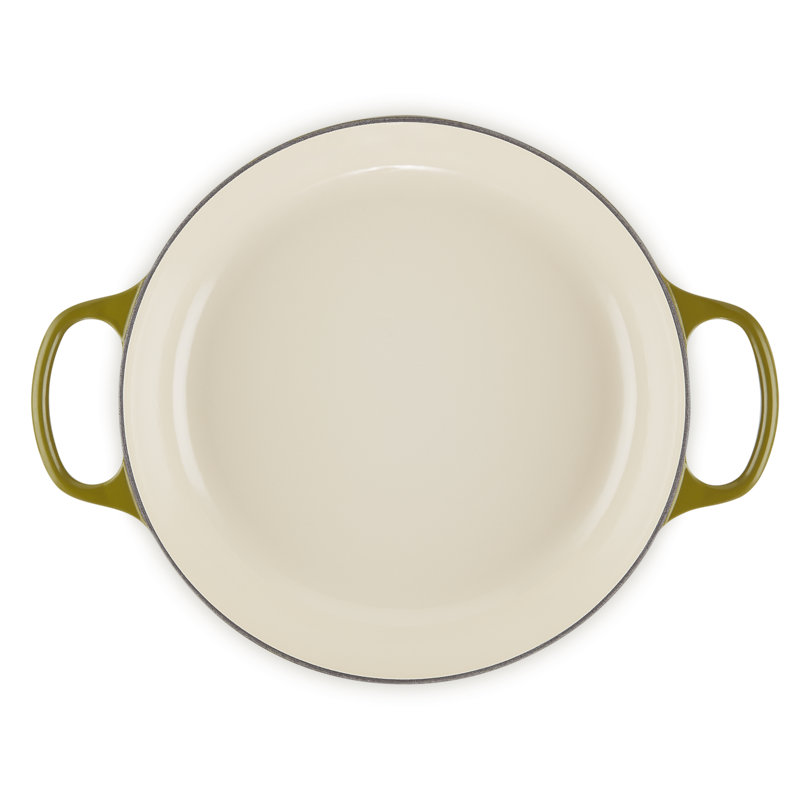Le Creuset Signature Enameled Cast Iron Braiser with Lid, 3.5 quarts, Olive