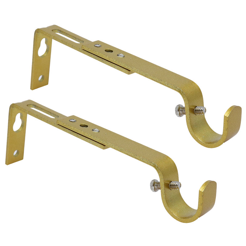 Support de tringle à rideaux Meriville pour tringle 3/4 ", Or