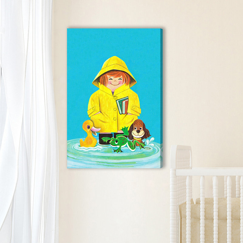 Duck Frog And Dog by Curtis - Wrapped Canvas Print, 61cm H x 41cm W