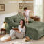 Canapé-lit à compression surdimensionné de 66 po avec coussin lombaire-118230825