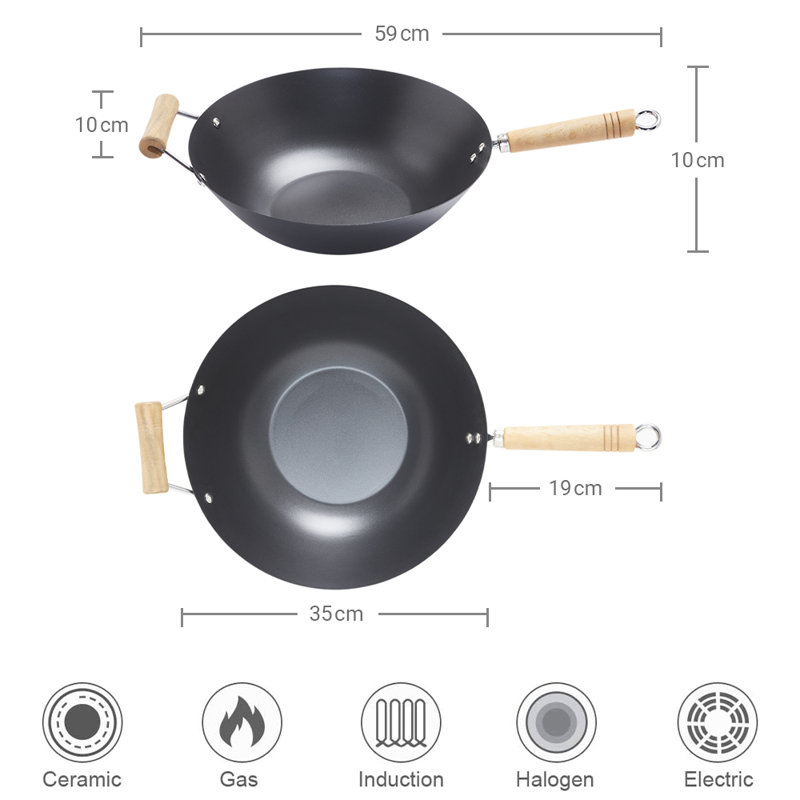 Belfry Kitchen Daniela Non-Stick Carbon Steel Wok