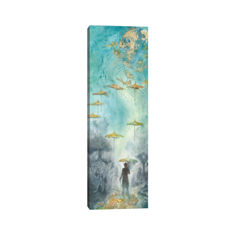 As The World Turns II by Stephanie Law - Panoramic Painting on Canvas, 121.92cm H x 40.64cm W x 3.81cm D, Wrapped Canvas
