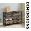 12 Pair Shoe Rack