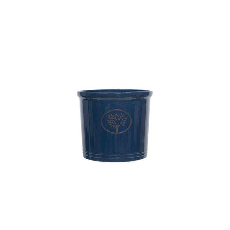 Adalynna Handmade Pot Planter, Blue, 10.24cm H x 11.81cm W x 11.81cm D