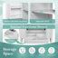 Meuble-lavabo 30 po avec lavabo, deux portes avec tablette, charnières de porte à fermeture en douceur, style rétro, blanc-1086528256