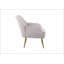 Fauteuil en sherpa moderne Mid-Century