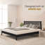 Base de lit plateforme en bois massif de qualité supérieure avec tête de lit Kaylin - capacité de 800 lb, sans sommier, convient à tous les matelas-393372346-393372347