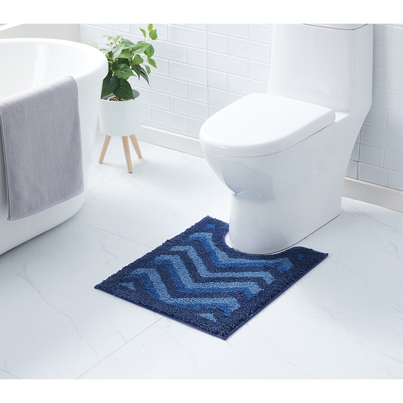 Tapis à poils longs, Bleu