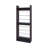 Oak Springs Tall Open Shoe Rack with Metal Rails and Multi-Tier Shelves, Wengue