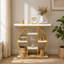 Table d'appoint, console avec tablettes