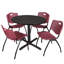 Table de salle à manger Regency Cain-73413361-73413368