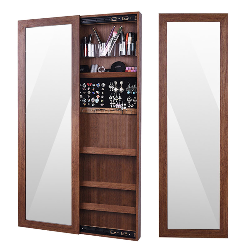 Armoire à bijoux murale moderne avec miroir