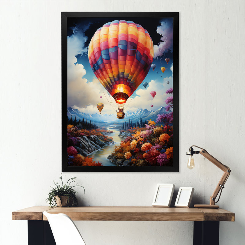 Fantasy Balloon Odyssey, Cadre photo noir, H 20 po x l 12 po x P 1 po