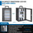 36 Capacity Smartphone Lock Box with Key Lock & Carry Handle